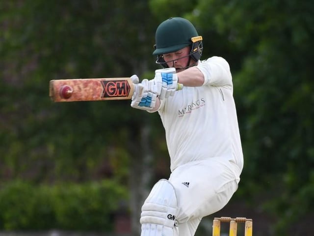 Rob Stanworth batting for Harrogate CC 3rds during Saturday's victory over Burton Leonard. Pictures: Gerard Binks