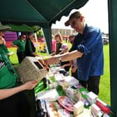 Starbeck Community Day nostalgia: Flashback to 2019 and the last such event. Pictured is a busy St John's Ambulance tombola store at the event.