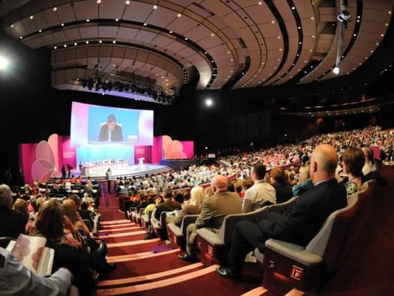 Back in action - Harrogate Convention Centre which in a normal year hosts an estimated 150,000 conference and trade delegates with a local economic impact of more than £35m.