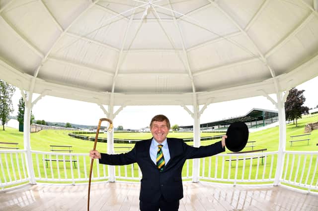 5th July 2021
Great Yorkshire Show preparations.
Pictured Charles Mills of the Great Yorkshire Show in the Band Stand at the Great Yorkshire Show Ground
Picture Gerard Binks