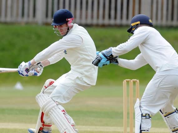 Follifoot CC skipper Nick Robinson was amongst the runs once again, but couldn't save his side from a first loss in six matches. Picture: Tony Johnson