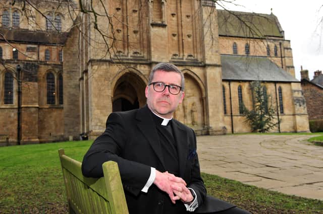 17th March 2020
Pictured Team Rector Gary Waddington at  The Parish of St Wilfrid Church, Harrogate.
Picture Gerard Binks
