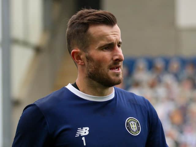 Harrogate Town goalkeeper James Belshaw. Pictures: Matt Kirkham
