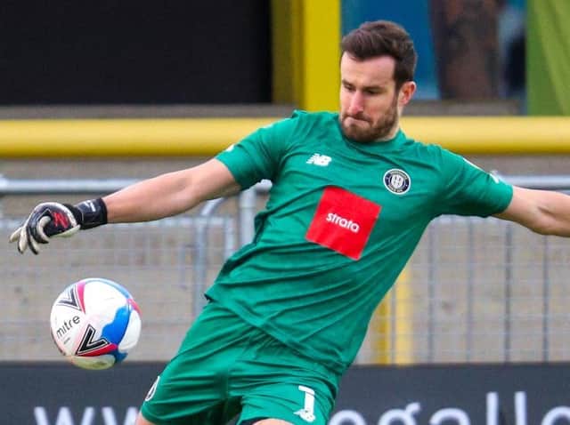 Harrogate Town goalkeeper James Belshaw. Pictures: Matt Kirkham
