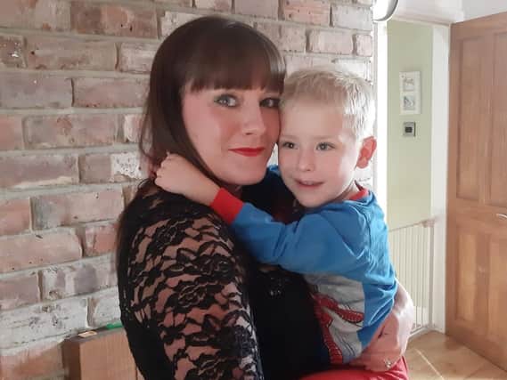 Harrogate's Vicky Flintoft with her brave little boy Archie Flintoft who requires blood transfusions every three weeks to stay alive.