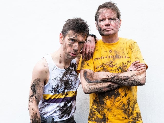 In the running - These Are Our Hills’ co-writers and performers Daniel Bye and Boff Whalley who are coming to Harrogate next week with the show.