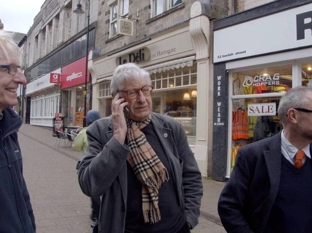 All We Got Was Love - BAFTA-winning filmmaker Tony Palmer during his visit to Harrogate Film Festival last year in the company of Harrogate Film Society's Henry Thompson and the Harrogate Advertiser's Graham Chalmers.
