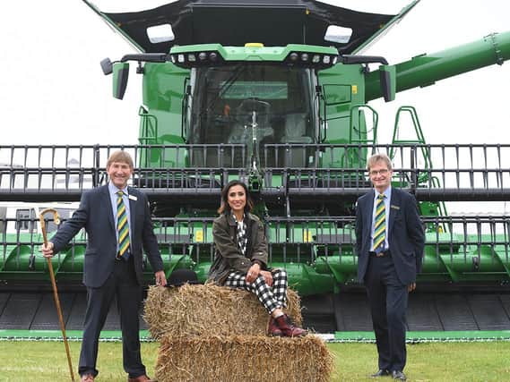 Show Director Charles Mills with Anita Rani and CEO Nigel Pulling
