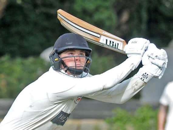 Joe Holderness top-scored for Beckwithshaw CC as they made it five wins on the bounce. Picture: Steve Riding