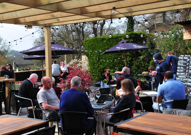 Flashback: Dining at The Bear in Knaresborough. Picture Gerard Binks