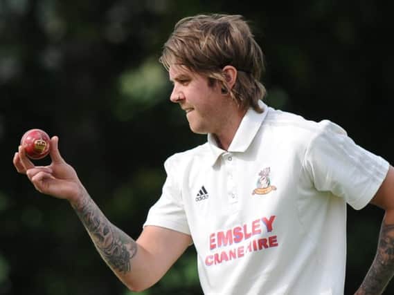 Rob Nelson took five wickets for Darley CC as they narrowed the gap at the top of Theakston Nidderdale League Division One. Picture: Gerard Binks