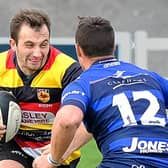 Sam Fox in action for Harrogate RUFC. Picture: Richard Bown