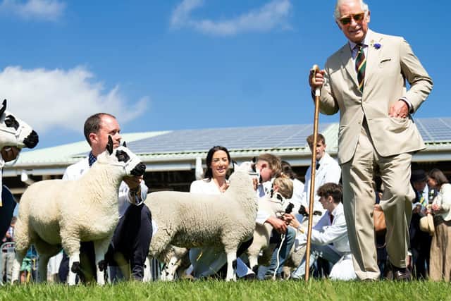 The Prince of Wales during a visit to the Great Yorkshire Show at the Great Yorkshire Showground in Harrogate, North Yorkshire: Danny Lawson/PA Wire
