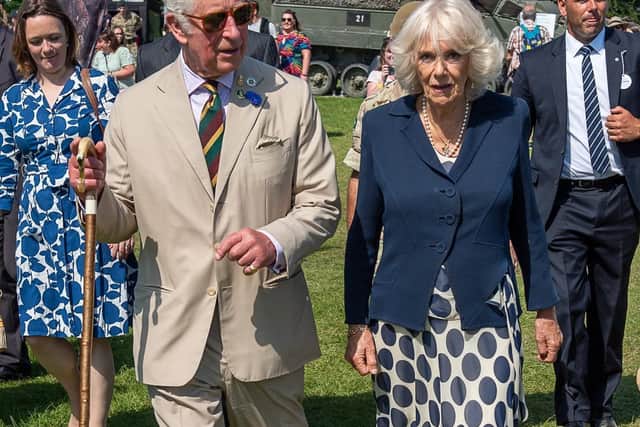 HRH The Prince of Wales and HRH The Duchess of Cornwall at the Great Yorkshire Show in Harrogate.