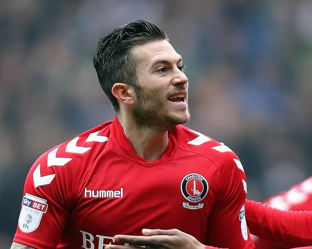 Lewis Page celebrates after scoring for Charlton Athletic against Plymouth Argyle back in 2018. Picture: Getty Images