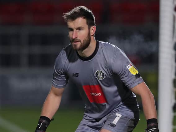 Harrogate Town goalkeeper James Belshaw. Pictures: Getty Images