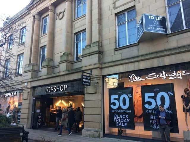 This is the former Topshop building on Cambridge Street which has been empty for more than two years.