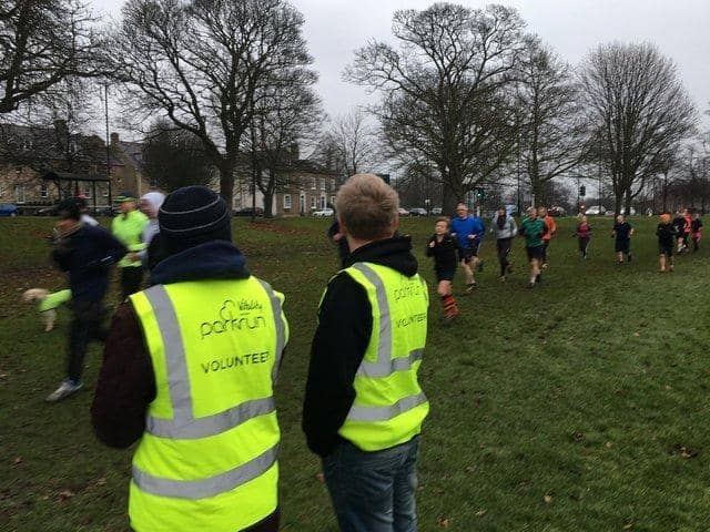 Flashback to a Harrogate Parkrun on the Stray before the pandemic.