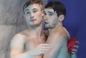 Jack Laugher, left, and Daniel Godfellow. Picture: Getty Images