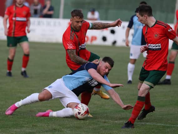 Harrogate Railway beat Bishop Auckland 1-0 in their most recent pre-season outing. Picture: Craig Dinsdale