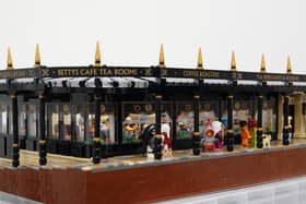 Bettys in Lego is one of ten models – four unique to Harrogate - being positioned in shops around the town centre.