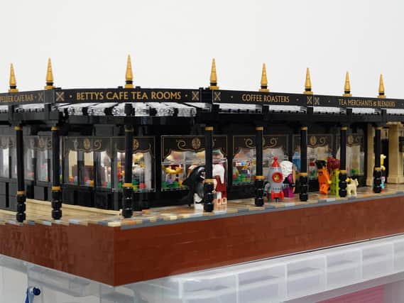 Bettys in Lego is one of ten models – four unique to Harrogate - being positioned in shops around the town centre.