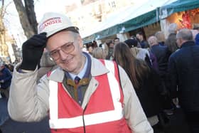 One of the chief organisers of The Harrogate Christmas Market Brian Dunsby OBE.