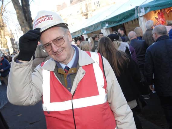 One of the chief organisers of The Harrogate Christmas Market Brian Dunsby OBE.
