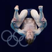 Jack Laugher of Team GB competes in the Men's 3m Springboard preliminary round on day 10 of the Tokyo 2020 Olympic Games. Picture: Getty Images