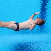 Jack Laugher of Team GB competes in the 3m Springboard preliminary round on day 10 of the Tokyo 2020 Olympic Games. Picture: Getty Images