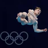 Jack Laugher of Team GB competes in the men's 3m springboard final on day 11 of the Tokyo 2020 Olympic Games. Picture: Getty Images