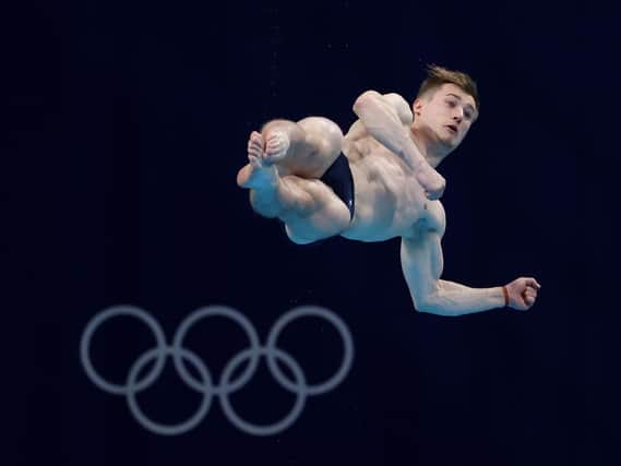 Jack Laugher of Team GB competes in the men's 3m springboard final on day 11 of the Tokyo 2020 Olympic Games. Picture: Getty Images