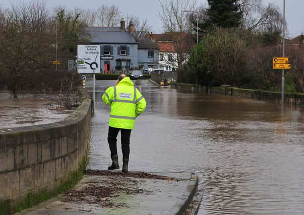 10th February 2020
Harrogate flood pictures.
Pictured flooding on Bridge Street, Boroughbridge.
Picture Gerard Binks