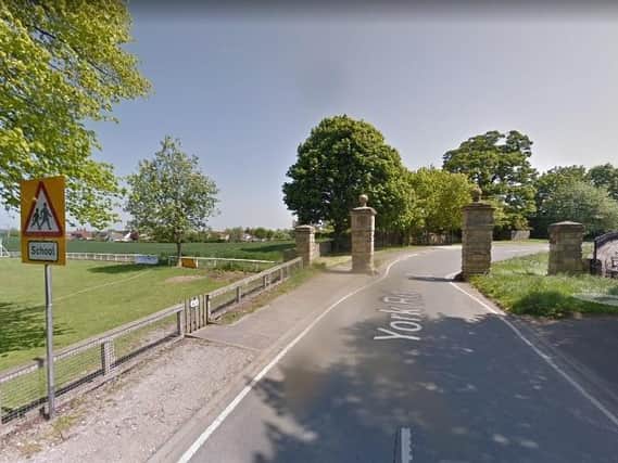 Stonebridge Homes are behind the plans for land near Goldsborough's cricket club and primary school. Photo: Google.