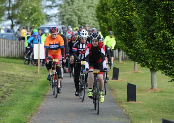 Flashback to 2019 and Ripon Rotary Bike Ride. Pictured riders set off from the start. Picture Gerard Binks