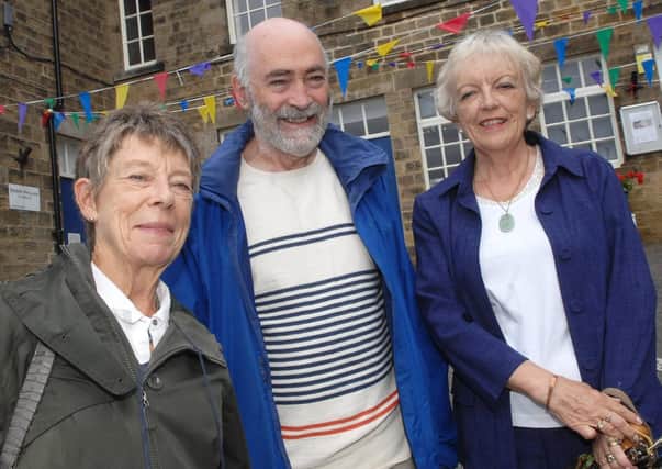 Flashback to 2018 and the then Nidd Art Trail chairman Lynn Cook, left, Charles Mellor, and Ann Kent.