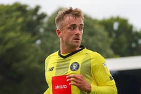Harrogate Town midfielder Alex Pattison netted a brace against Barrow. Picture: Matt Kirkham