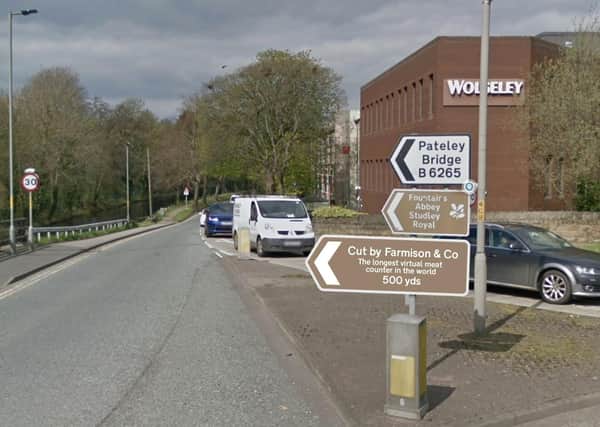 Farmison & Co’s mock-up using Google Maps, showing how the brown tourism sign it has aplied for might look on the nearby Ripon bypass roundabout.