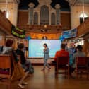 A scene from Harrogate Theatre's Our Gate production. (Picture taken inside Wesley Centre by Meg Terzza)