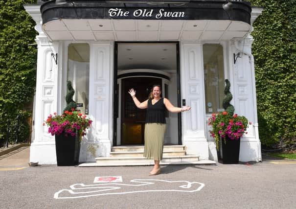 19th July 2021
Preview to Crime Writing Festival, Harrogate.
Pictured Sharon Canavar Chief Executive Harrogate International Festivals at The Old Swan promoting Crime Writing Festival
Picture Gerard Binks
