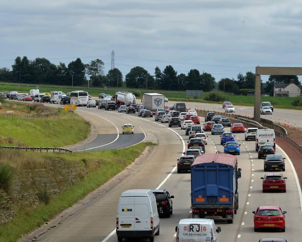 Traffic chaos on the A1M for Leeds Festival.
25th August 2021.
Picture : Jonathan Gawthorpe