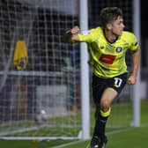 Dani Orsi celebrates scoring in the Football League Trophy against Mansfield Town. Picture: Matt Kirkham.