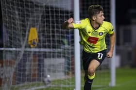 Dani Orsi celebrates scoring in the Football League Trophy against Mansfield Town. Picture: Matt Kirkham.