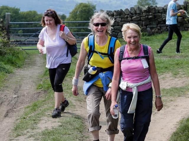 Flashback to some of the participants in a previous Nidderdale Walk.