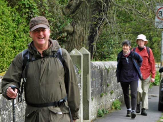 Ripley Castle owner Sir Thomas Ingilby taking part in the 2015 Nidderdale Charity Walk & Run,