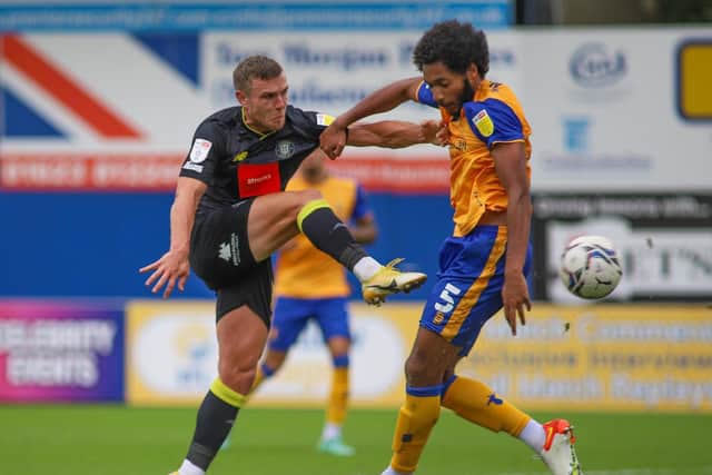 Jack Muldoon in action against Mansfield Town.