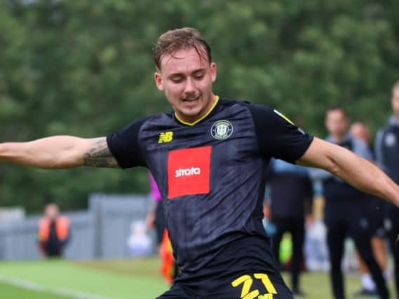 Jack Diamond made his second Harrogate Town debut during Saturday's 3-1 win at Mansfield. Pictures: Matt Kirkham