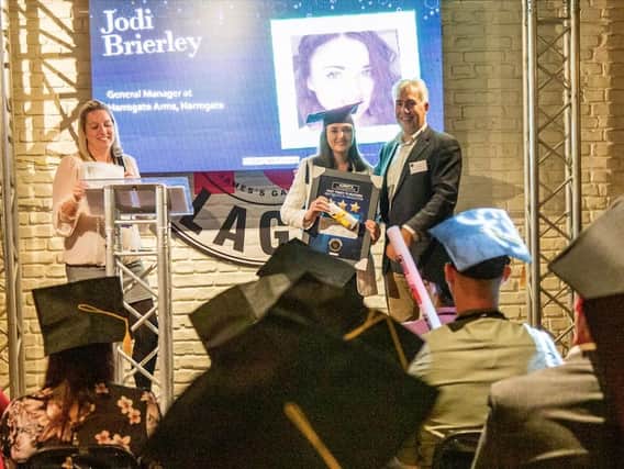 Jodi Brierley, of the Harrogate Arms, is looking to take the next step forward in her managerial career after graduating from the Accelerator Programme