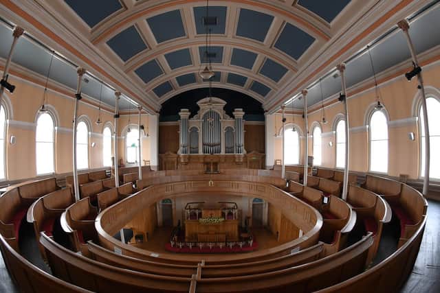Inside the Wesley Chapel in Harrogate, which opens its doors as part of the Harrogate Civic Society Heritage Open Days.