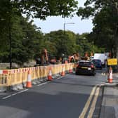 Work has started on the new cycle path on Otley Road in Harrogate. (Picture Gerard Binks)